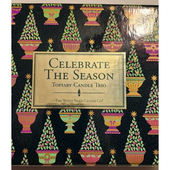 Celebrate The Season Topiary Candle Trio Set - Santa Tree & Snowman - Picture 4 of 5